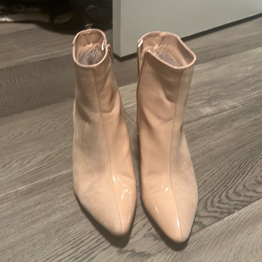 “Split Decision” ankle boots